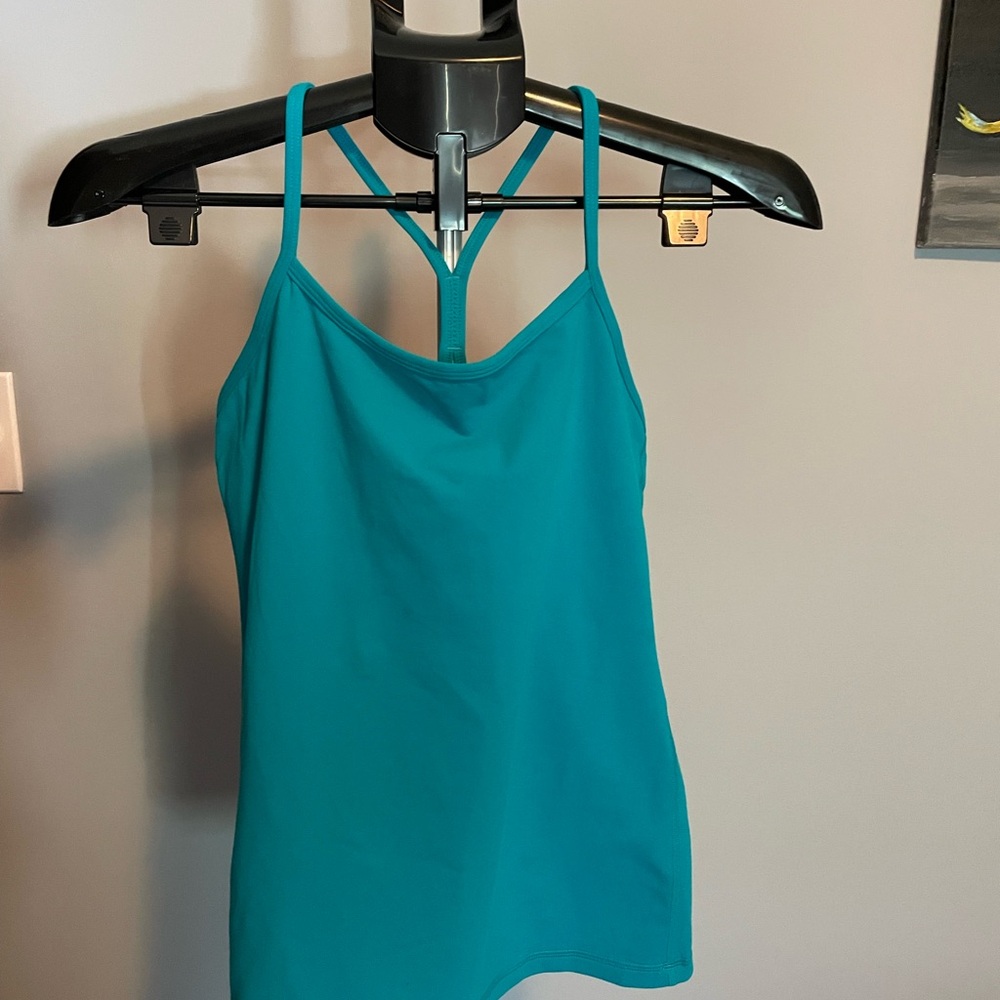 lululemon athletica Turquoise Strappy Tank Top